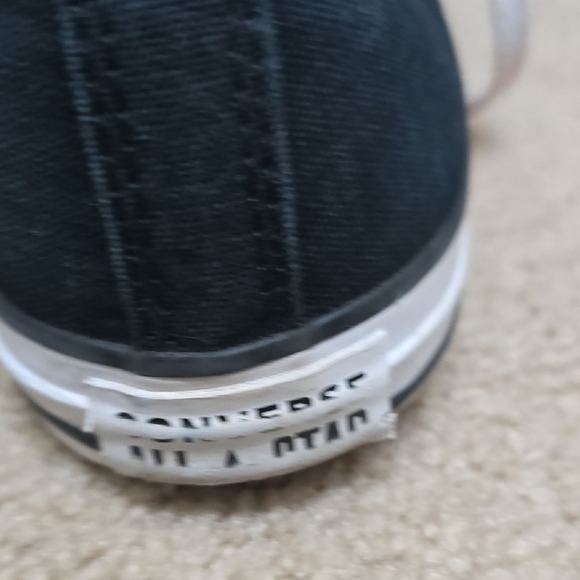 Converse Chuck Taylor Black and White High-Top Sneakers - Size 8.5 Men's - Picture 11 of 16